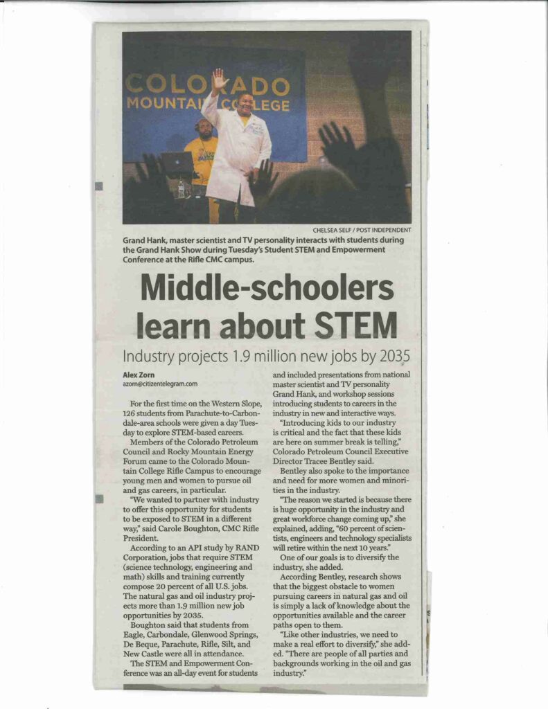 middle schoolers learn about stem